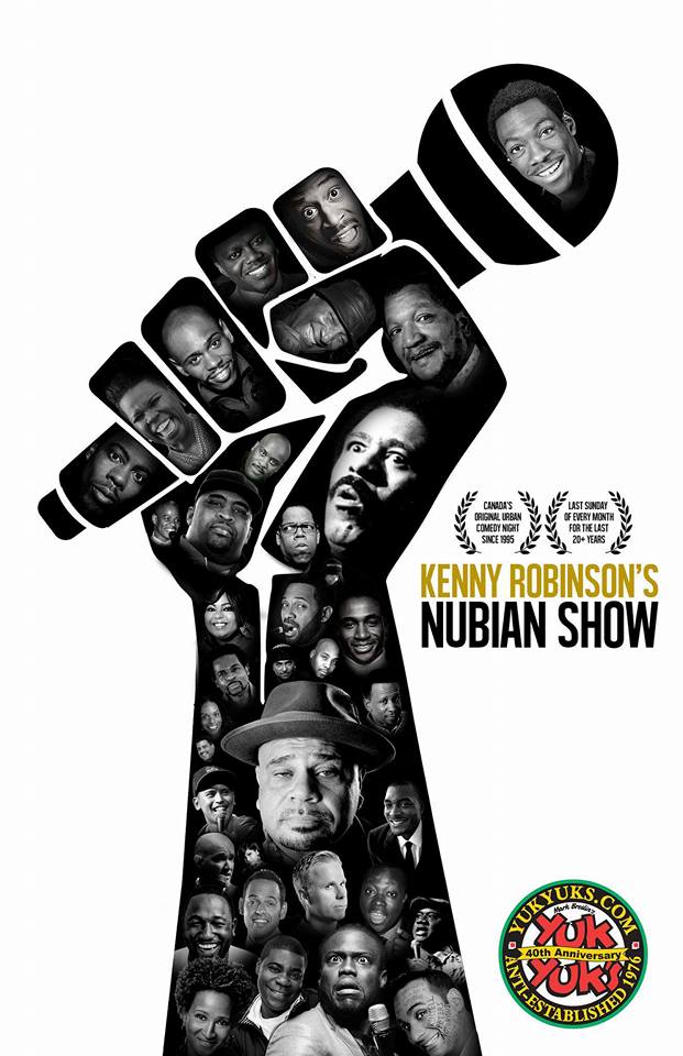 The Nubian Show at Yuk-Yuk's Toronto logo.